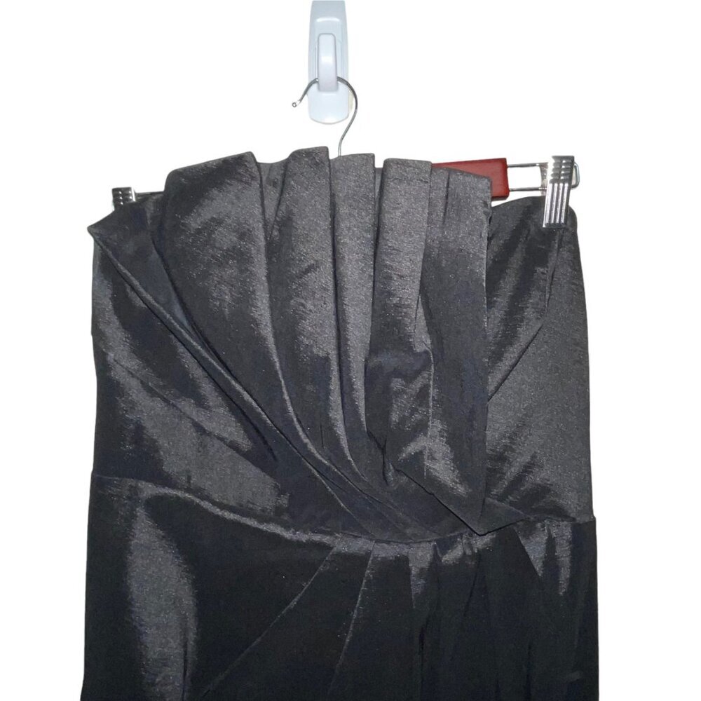 Torrid Women's Dress Black Strapless Pleated Cocktail Formal Dress Size 12 - Picture 2 of 7